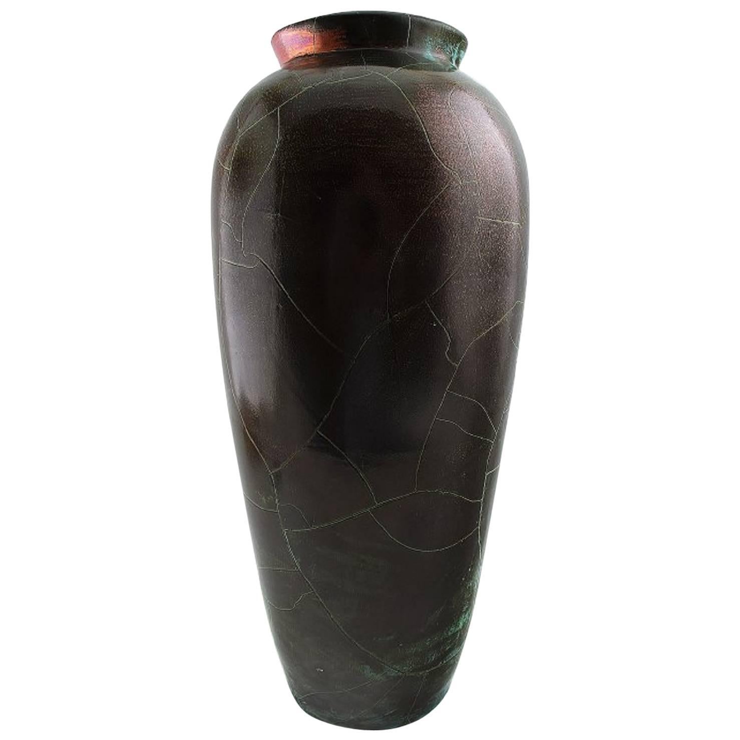 Richard Uhlemeyer, German Ceramist, Large Floor Vase, 1940s For Sale