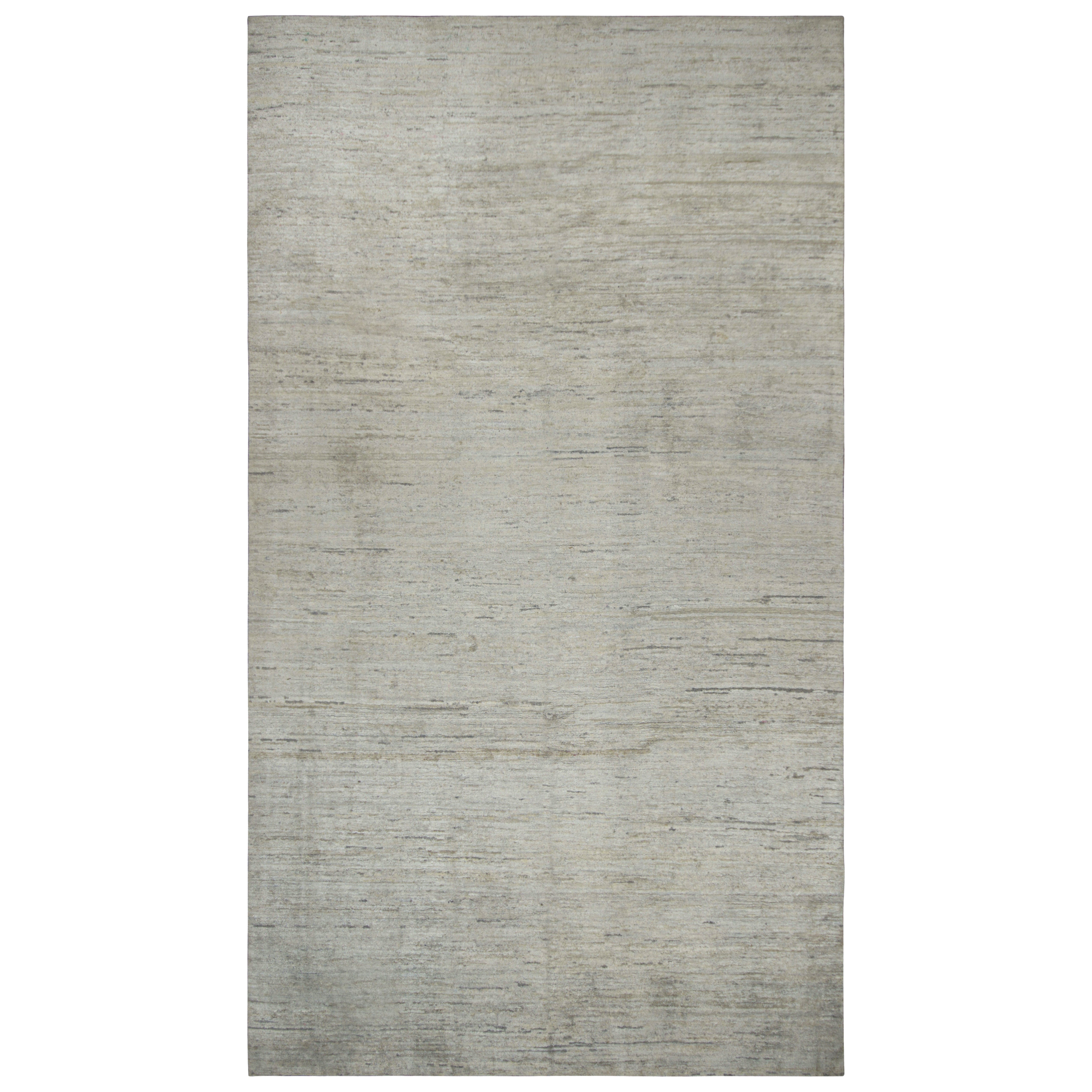 Rug & Kilim’s Oversized Modern Textural Rug in Gray Tones