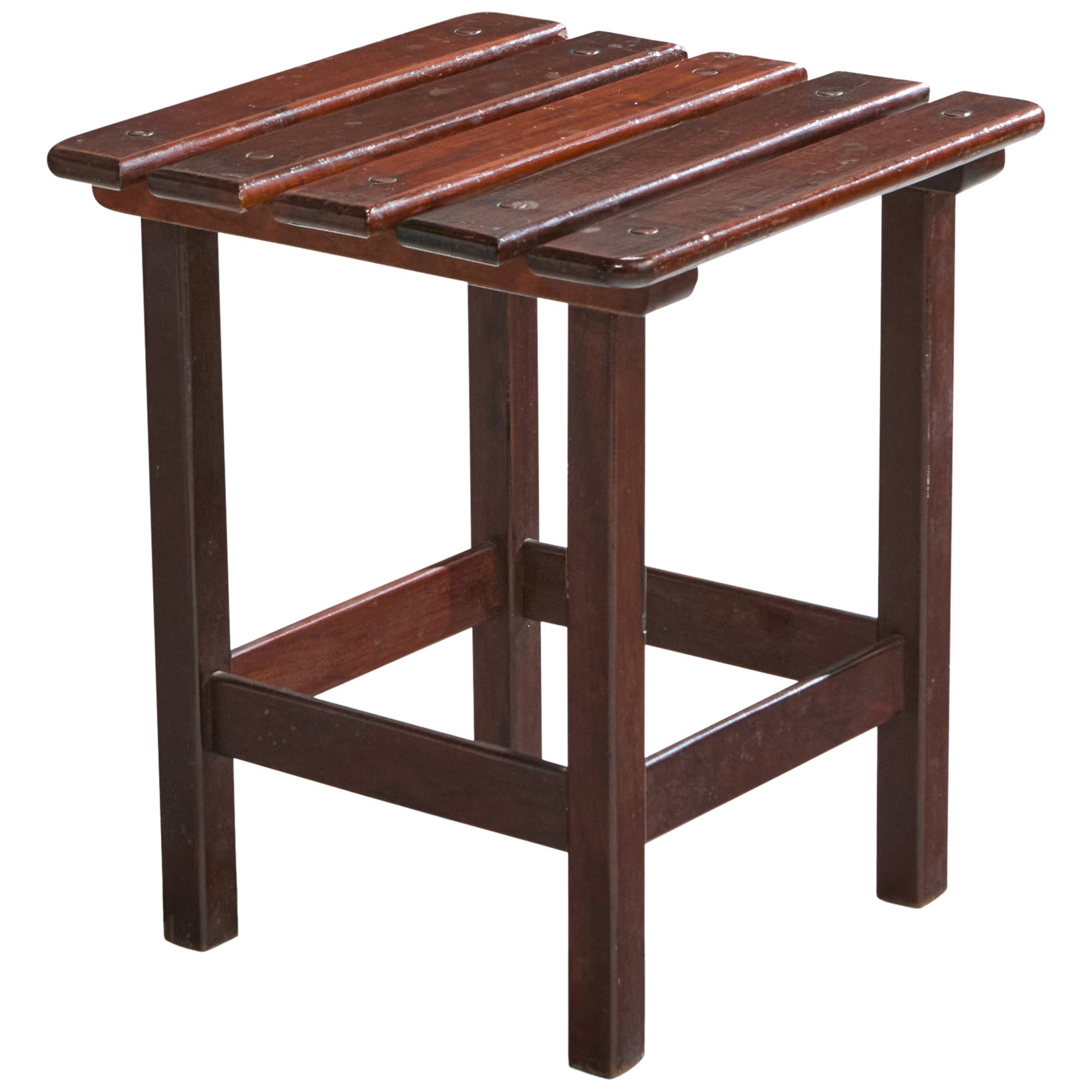 Brazilian Designer, Stool, Wood, Brazil, 1950s