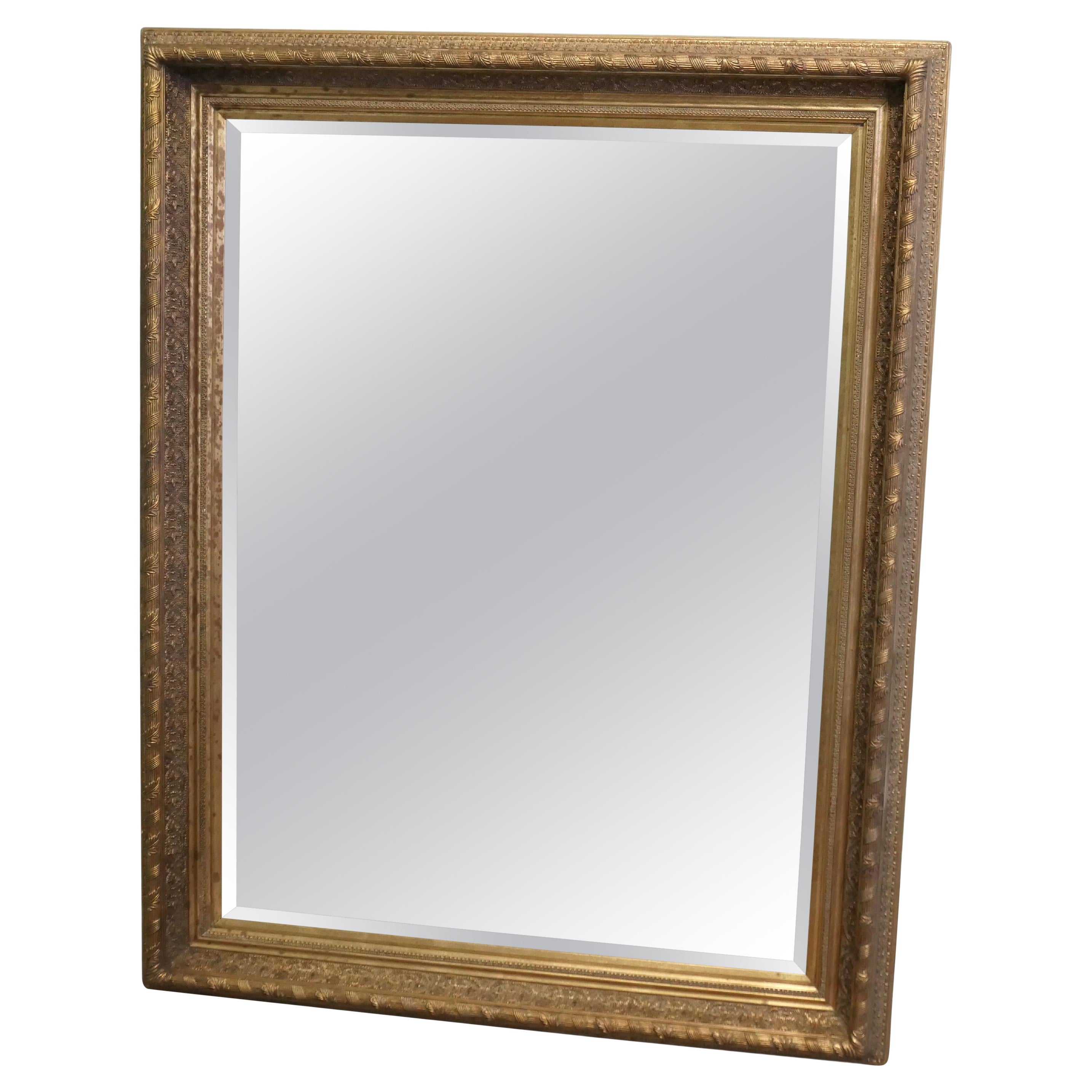 A Very Large French Rococo Gilt Wall Mirror