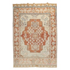 Zabihi Collection Floral Red Vintage Turkish Anatolian Rug
