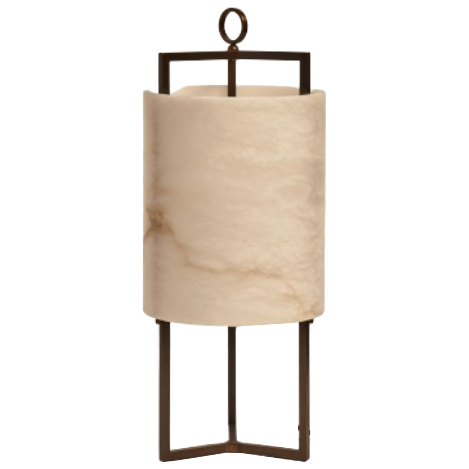 Bronze And Alabaster Lantern Table Lamp by MATLIGHT Milano