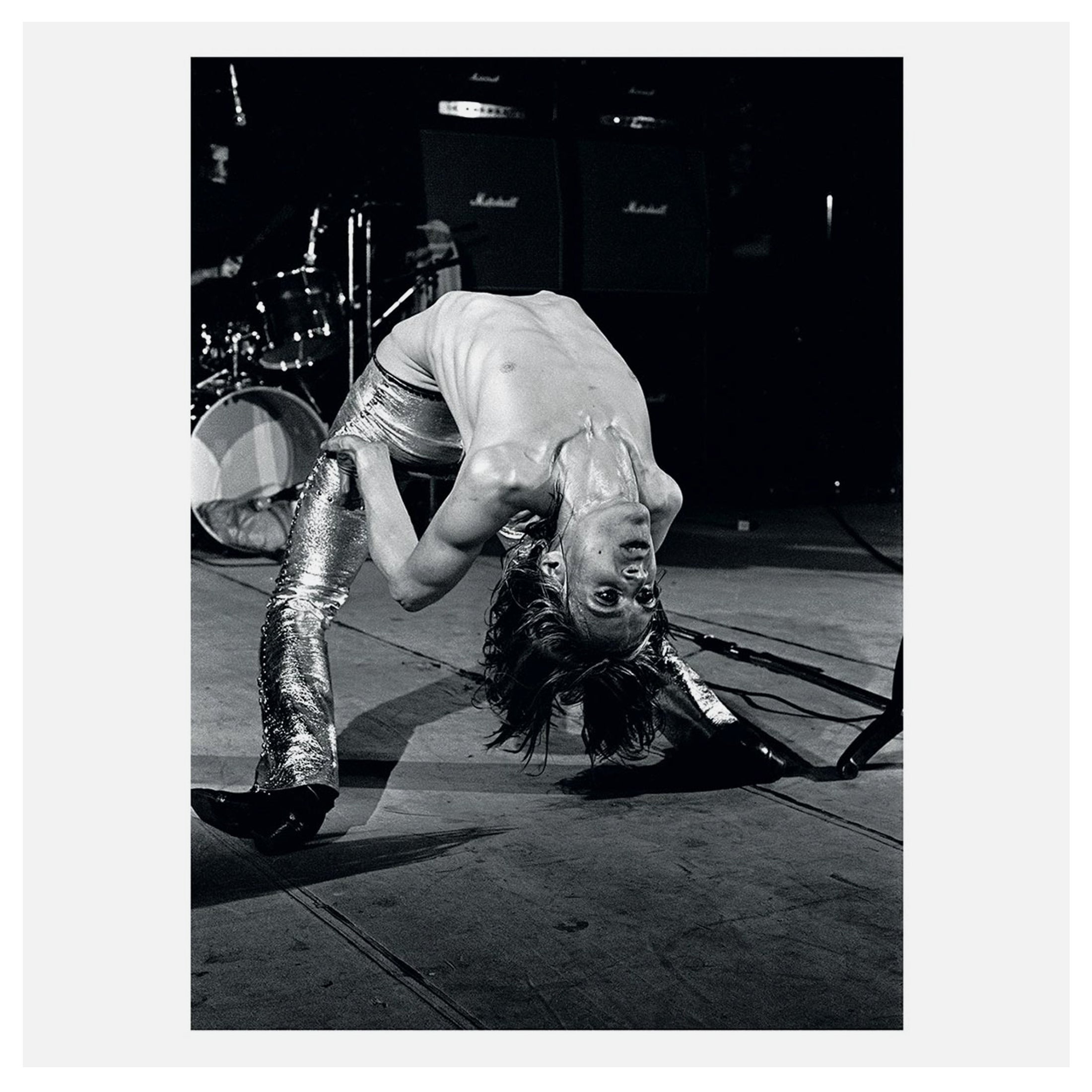 Signed Mick Rock “Iggy Pop, La Scala, London, 1972" Magnum Print, 2020 For Sale