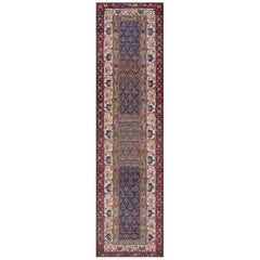 Antique 19th-Century Wool Boteh Persian Malayer Runner