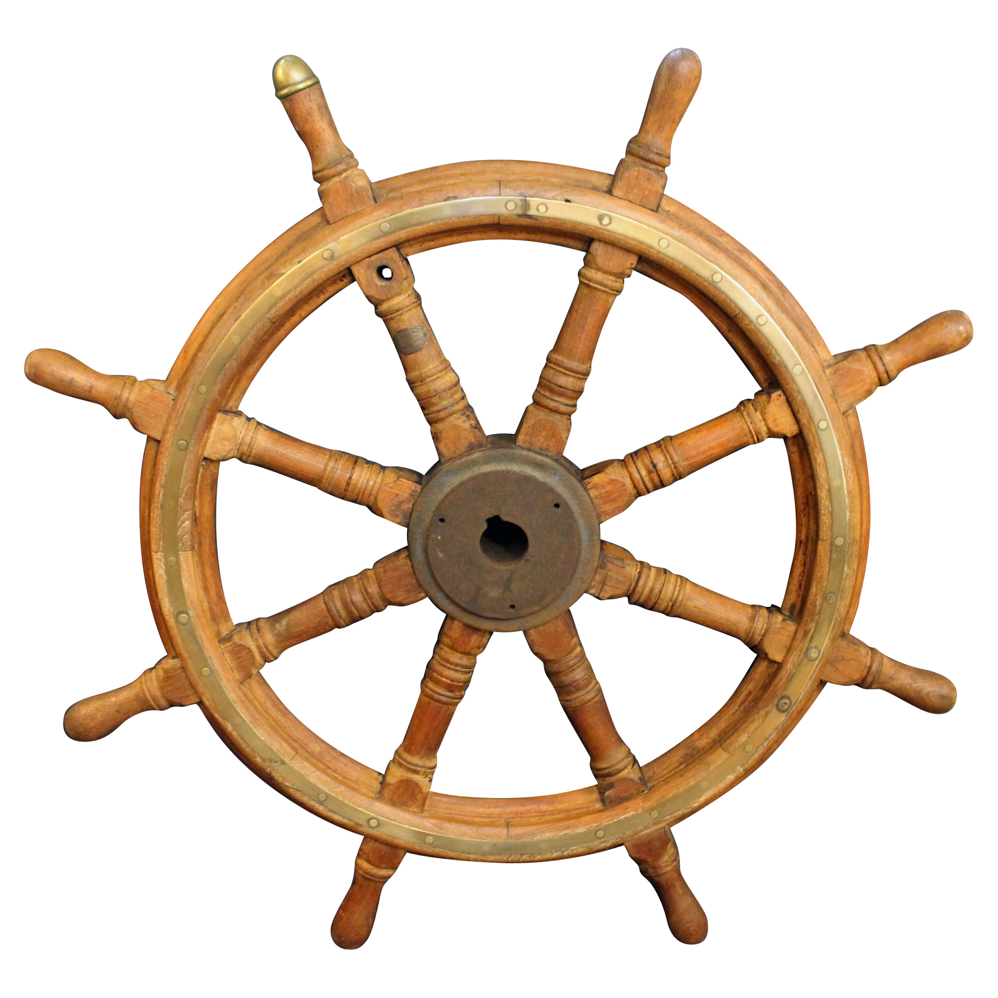 Circa 1900 or Earlier Anglo-European Ship's Wheel