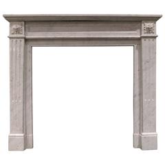 19th Century Louis XVI Style Marble Fireplace