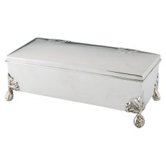 Scatola per sigarette in argento Sterling Dublin 1919