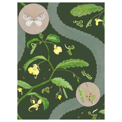 Borrowdale Balsam Wallpaper in Forest Fawn - Botanical, Nature, English Country