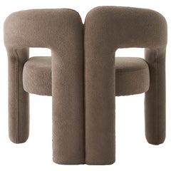 Velvet Armchair, Grey Armchair, Custom Fabric Armchair