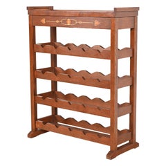 Stickley Harvey Ellis Collection Arts & Crafts Inlaid Oak 20-Bottle Wine Rack