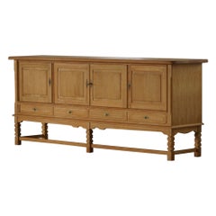 Mid Century Sideboard in Oak, Made by a Danish Cabinetmaker in the 1960s