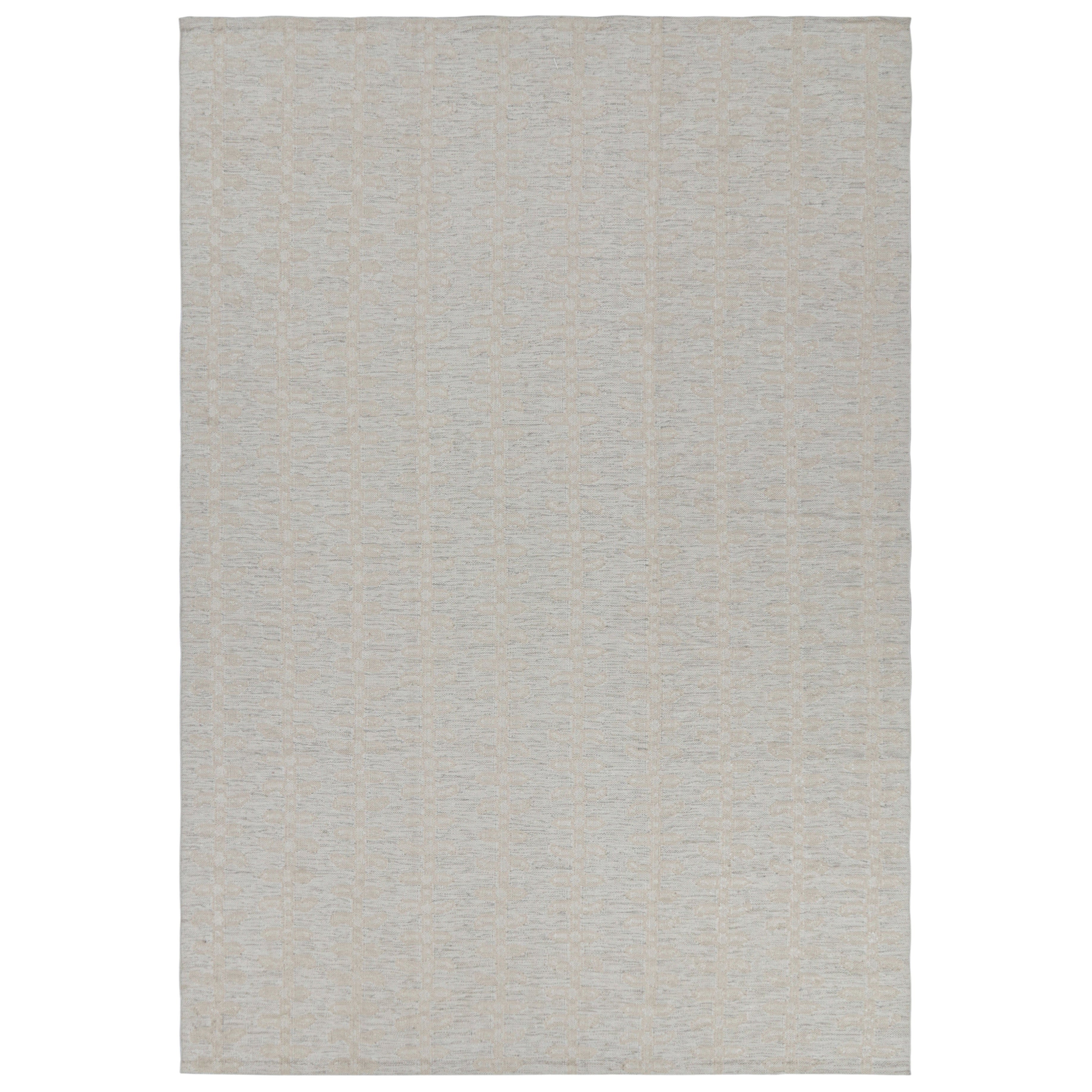 Rug & Kilim’s Scandinavian Style Rug in White with Floral Patterns