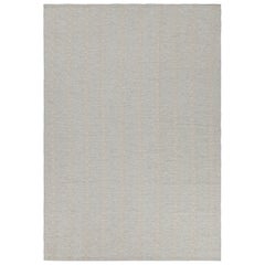 Rug & Kilim’s Scandinavian Style Rug in White with Floral Patterns