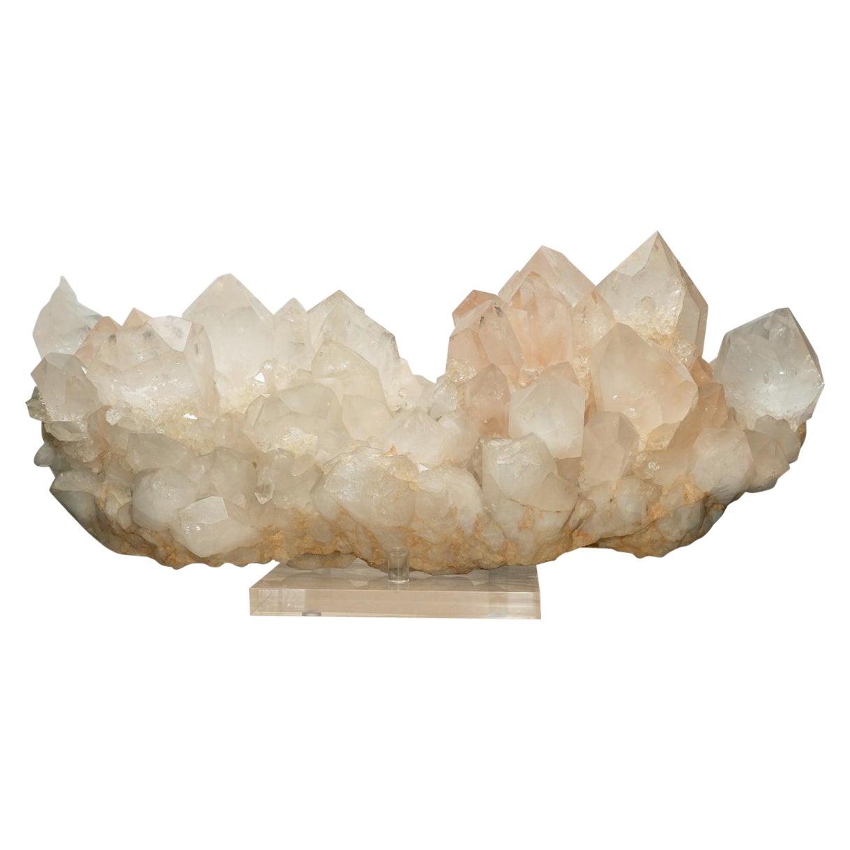 Genuine Huge Clear Quartz Crystal Cluster Point from Brazil