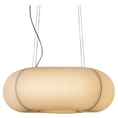 'Tekio Circular P4' Pendant Lamp in Japanese Washi Paper for Santa & Cole