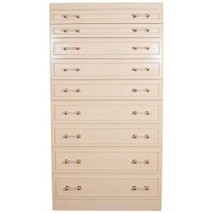 Hollywood Regency Style Tall Chest of Drawers