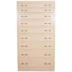 Hollywood Regency Style Tall Chest of Drawers 10
