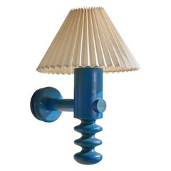 Uno Kristiansson, Wall Light, Pine, Fabric, Sweden, 1970s