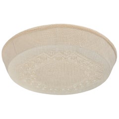 Swedish Designer, Flush Mount, Fabric, Sweden, 1960s