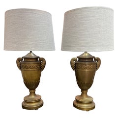 Chapman brass neoclassic lamps