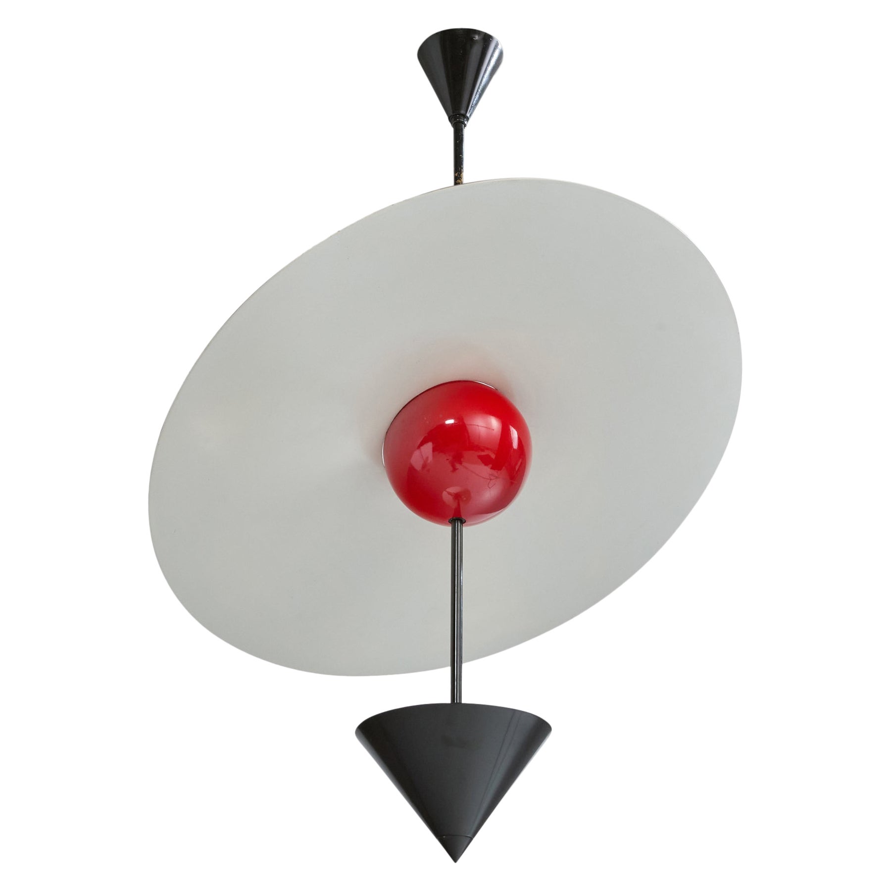 Enrico Furio Dominici, Pendant Light, Metal, Brazil, 1980 For Sale