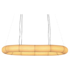 'Tekio Oval P12' Pendant Lamp in Japanese Washi Paper for Santa & Cole