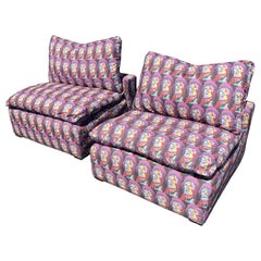 Custom David Bowie Slipper Chairs