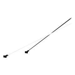 Flash 6 Wall Lamp by Davide Groppi in Matt Black Cable