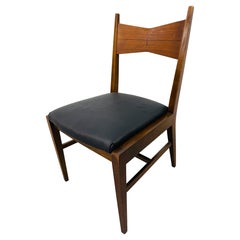 Mid-Century Modern Lane Tuxedo Walnut Desk Chair
