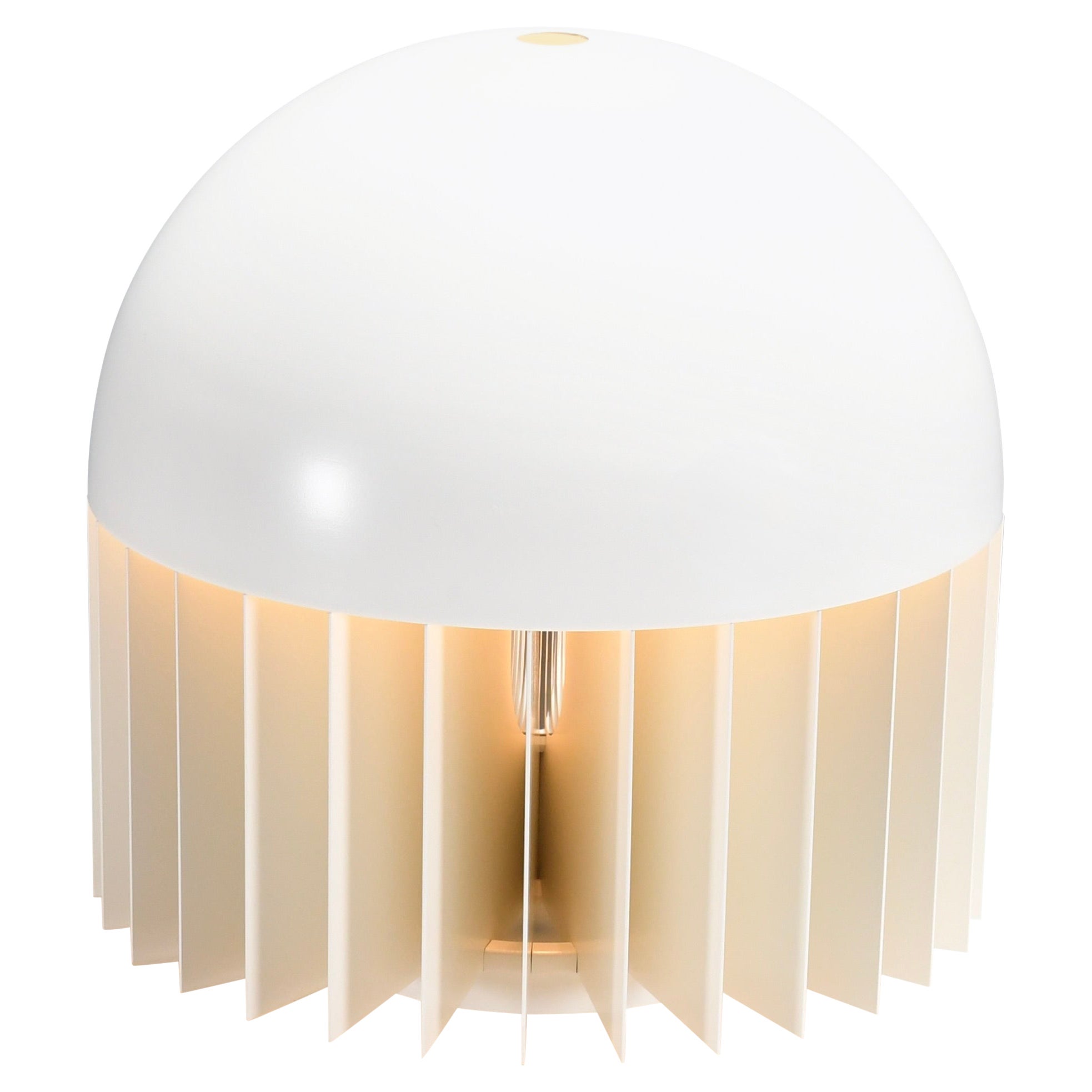 Large metal 'MT' Table / Floor Lamp by Giancarlo Mattioli for Sirrah, Italy 1969