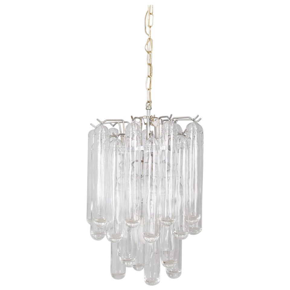 1960s vintage Murano glass chandelier designed by Gaetano Sciolari For Sale