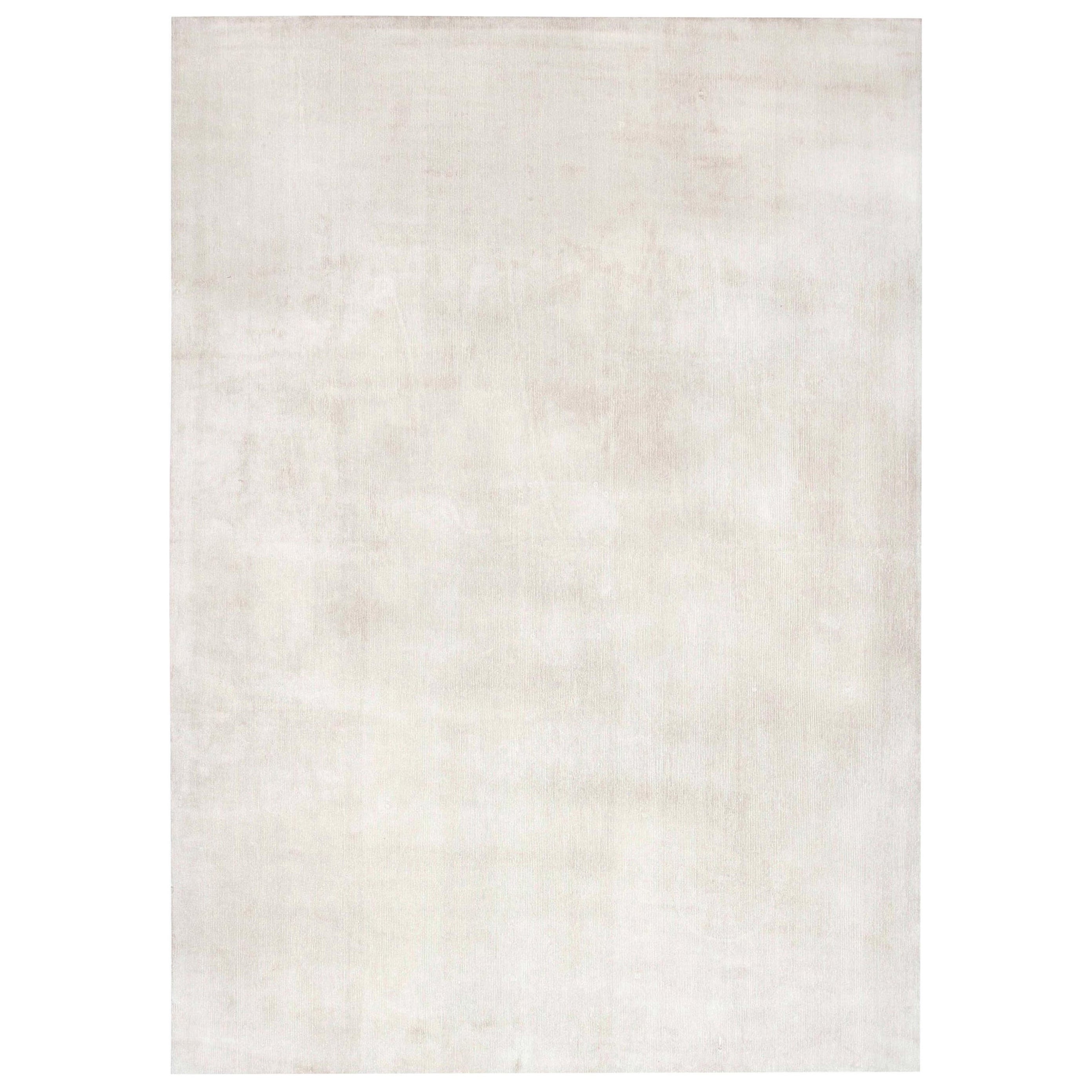 Contemporary Beige Handmade Wool Rug by Doris Leslie Blau