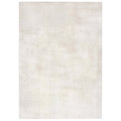 Contemporary Beige Handmade Wool Rug by Doris Leslie Blau