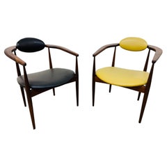 Adrian Pearsall 950-C Esszimmerstühle aus Nussbaumholz, Mid-Century Modern, 2er-Set