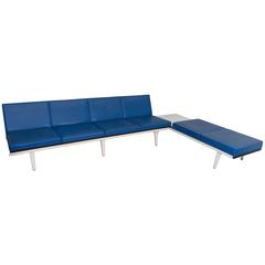 Retro George Nelson Sectional Sofa, Bench and Side Table for Herman Miller