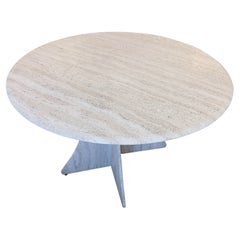 Table en travertin naturel, par Artélano circa 1980