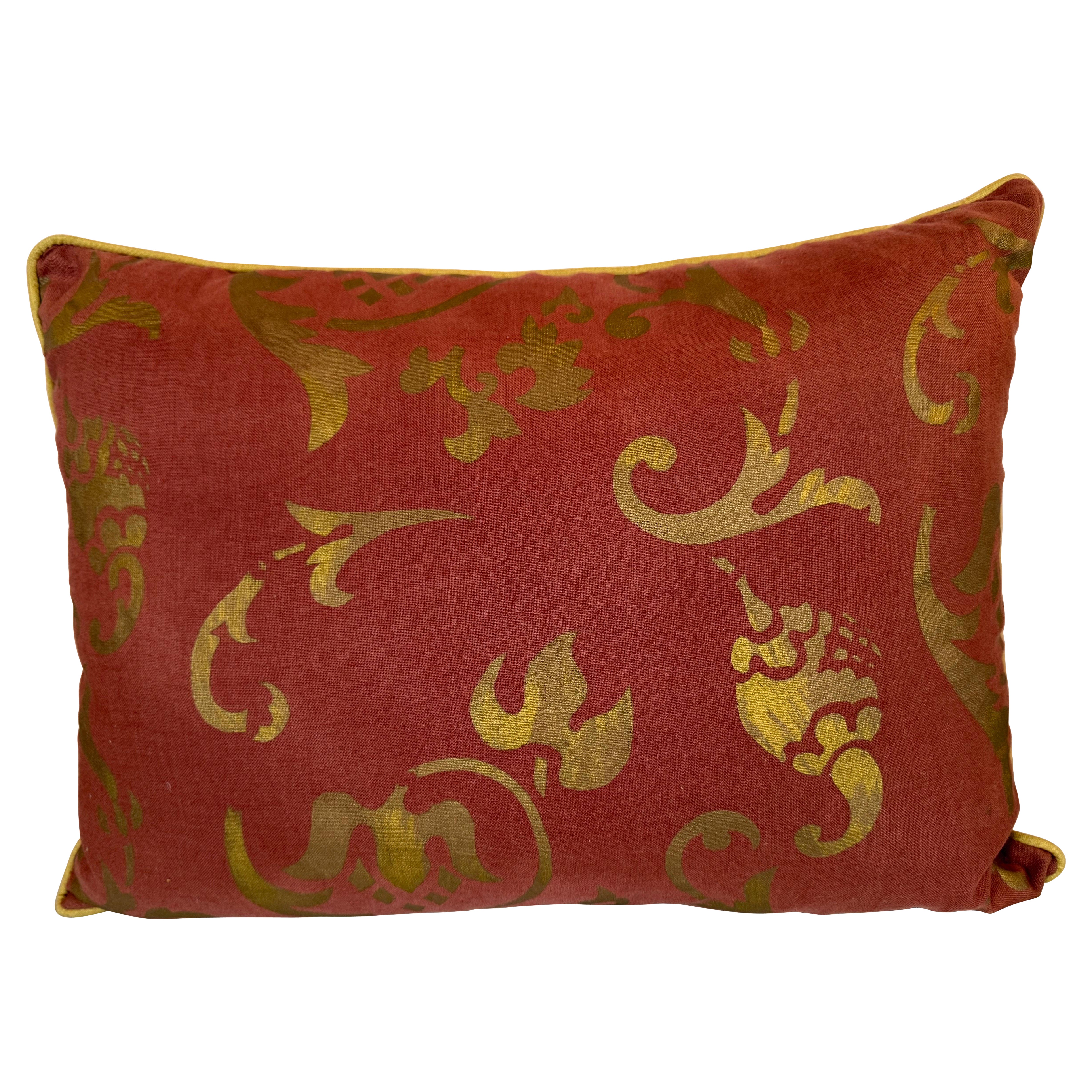 Cuscino in lino Nomi Textiles con stencil