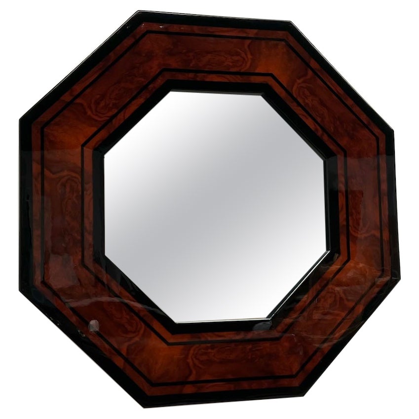 Miroir octogonal de Jean-Claude Mahey, France 1970