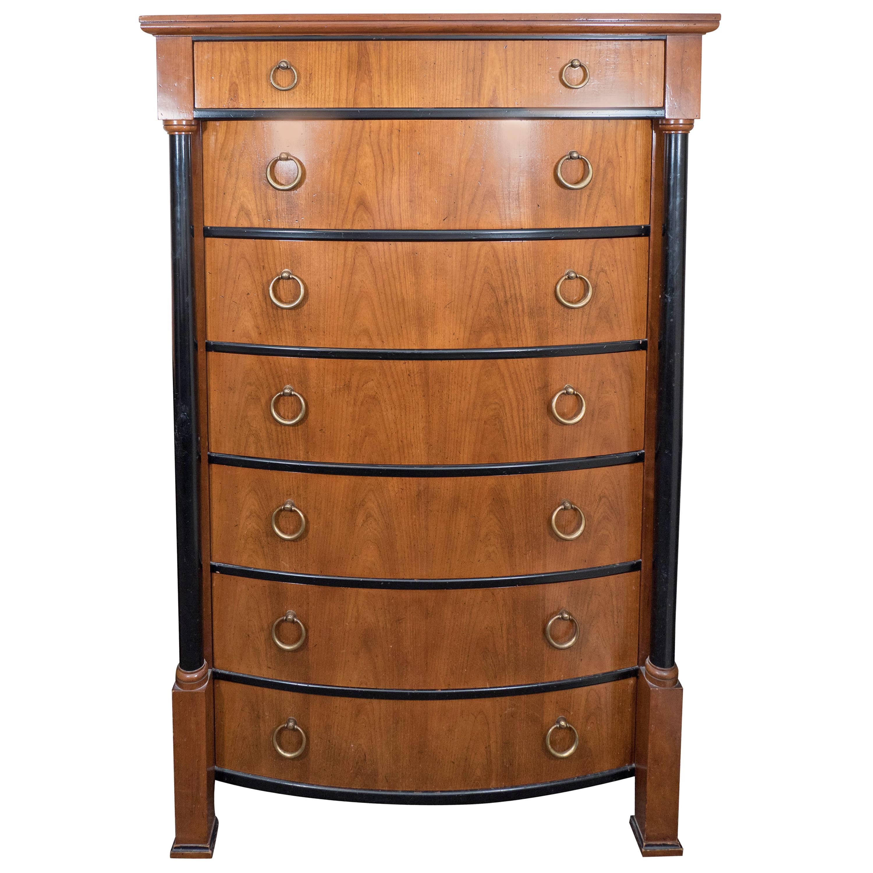 John Widdicomb Regency Style Tallboy with Seven Drawers