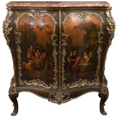French Louis XV Style Gilt Bronze-Mounted Bombé Commode