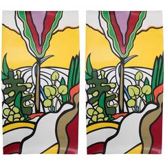 Pair of Pop Art Silkscreen Prints, Signed 10
