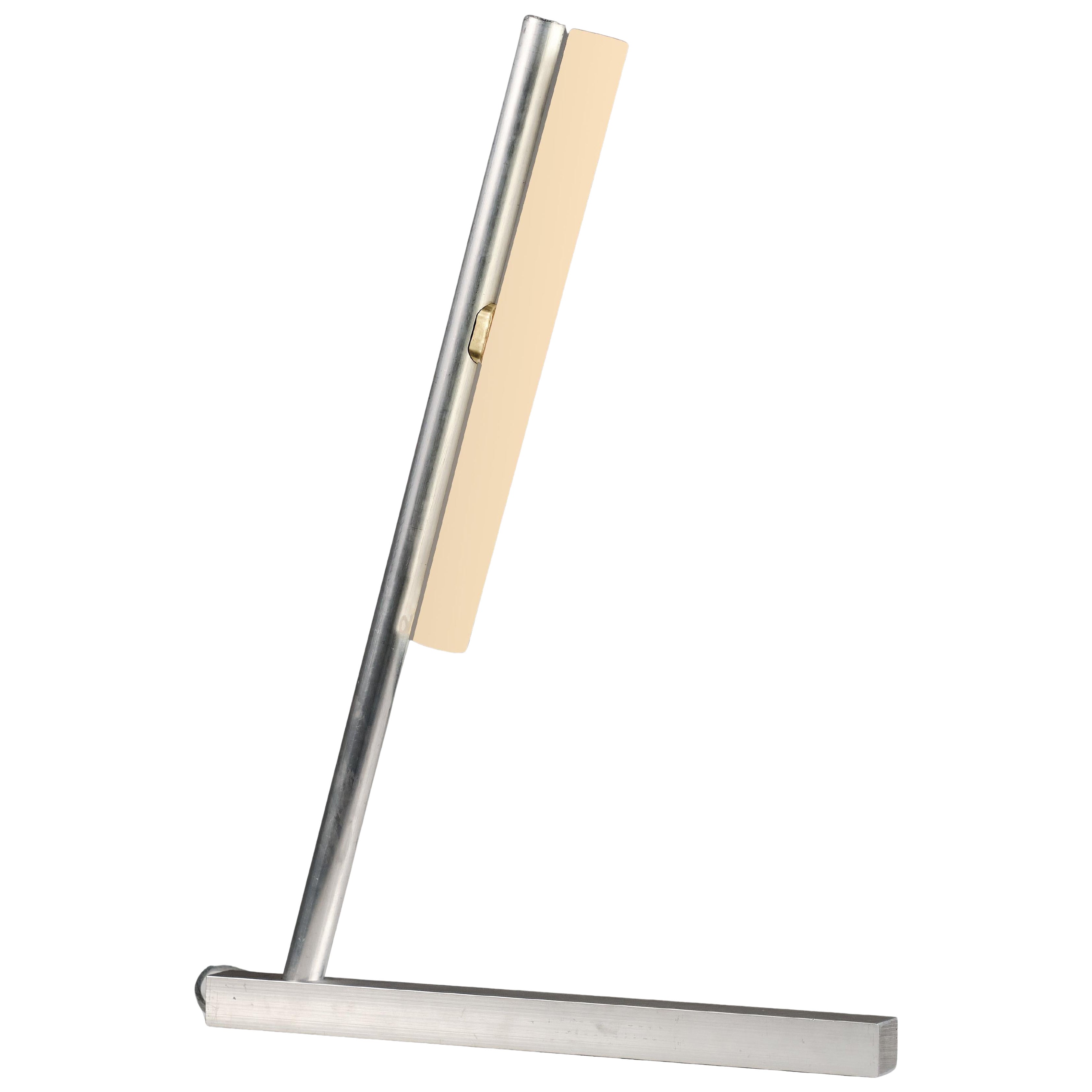 Linestra_2. Contemporary minimalistic  table lamp in aluminium