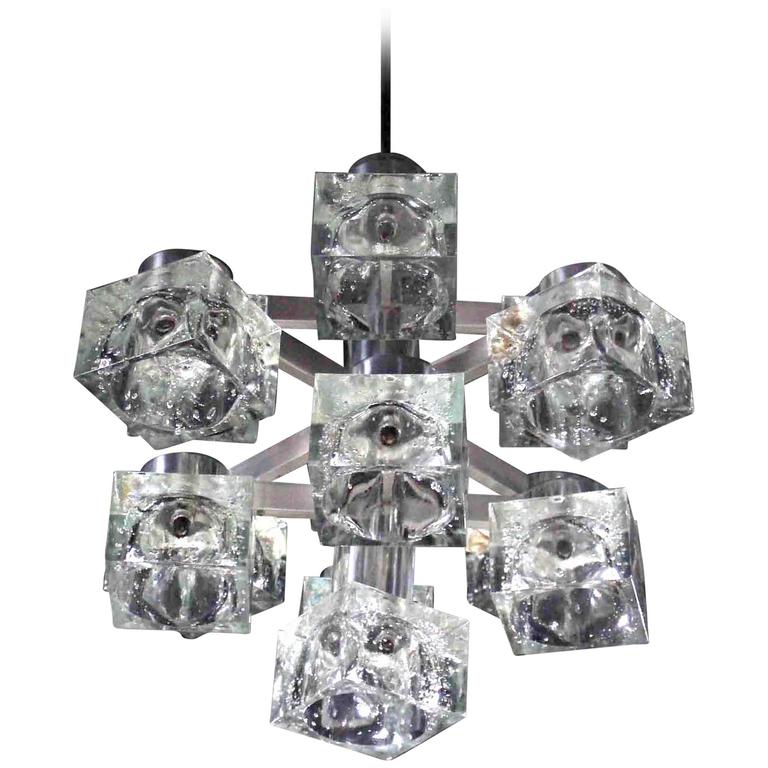 Nice Gaetano Sciolari Ice Cube Light Fixture For At 1stdibs Nice Gaetano Sciolari Ice Cube Light Fixture