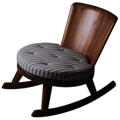 Swedish designer pine rocking chair by Steneby Hemslöjdsförening, 1930s
