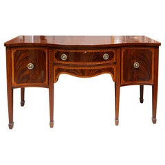 Début du 19ème siècle, buffet marqueté anglais de style George III