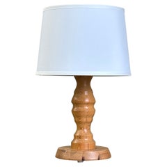 Schwedische Modernist Kiefer gedreht Tischlampe