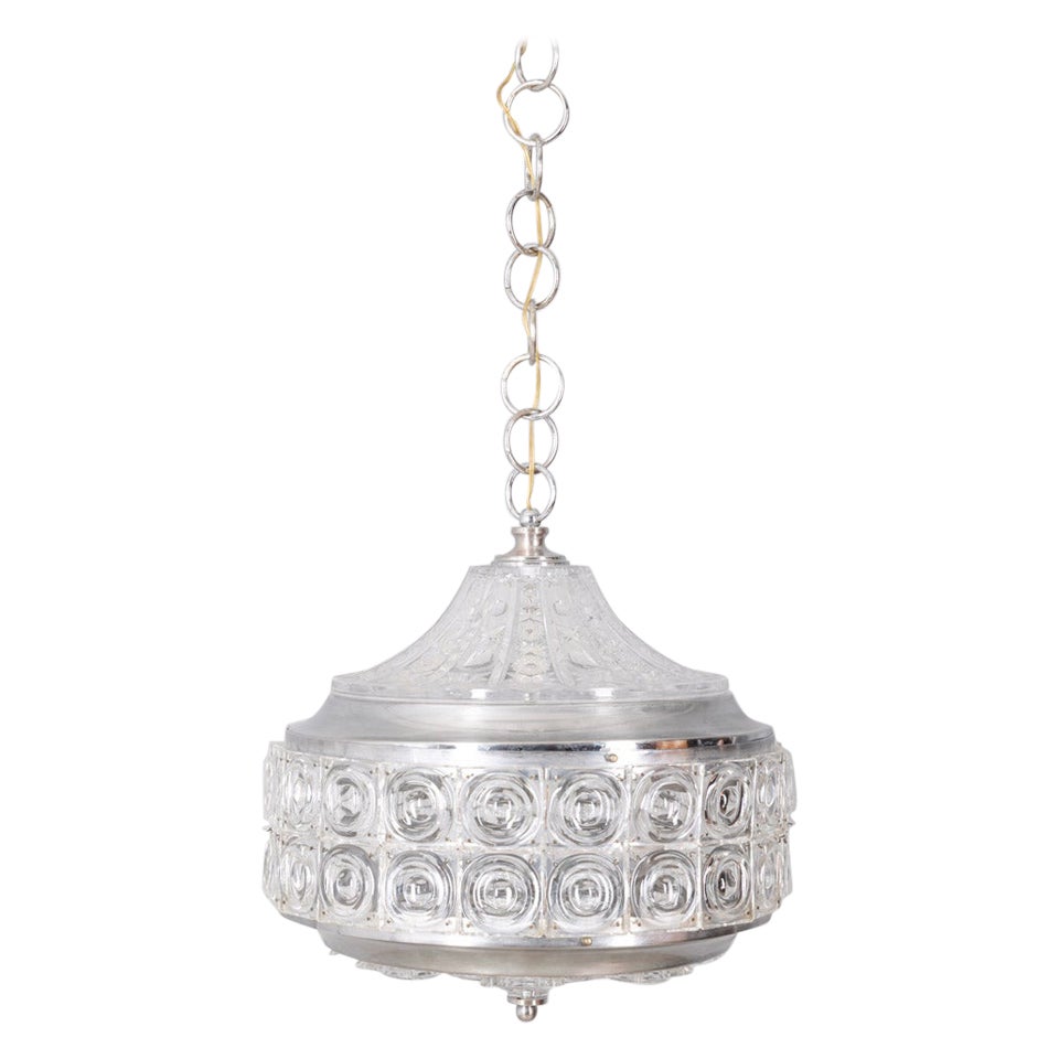 1960s vintage crystal chandelier decorated Kinkeldey design