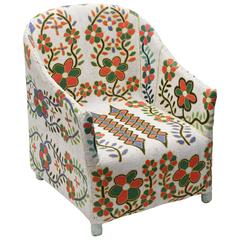 Stunning Beaded Chair, Nigeria, result of 1 year, working with 7 shades of colors