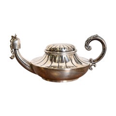 Tiffany & Co. Antique Silverplate Aladdin Lamp Form Table Cigar Lighter