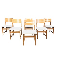 Vintage brutalist dining chairs, set of 6 - 1970s